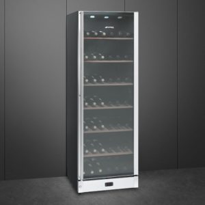 Smeg SCV115A 60cm Freestanding Classic Wine Cooler with Right Hand Hinge, Stainless Steel - Image 2