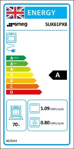 Smeg SUK61PX8 60cm Concert Dual Fuel Cooker, Stainless Steel - Image 3