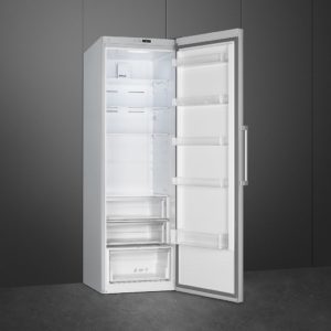 Smeg UKFS18EV2HX 60cm Larder Fridge, Stainless Steel - Image 3