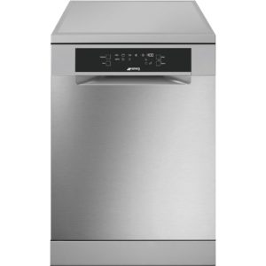 Smeg DF345CQSX 60cm Freestanding Dishwasher with 14 Place Settings, Stainless Steel