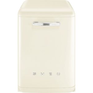 Smeg DFFABCR 60cm 50s Style Freestanding Dishwasher, Cream