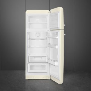 Smeg FAB30RCR5UK 60cm 50s Style Right Hand Hinge Freezer over Fridge, Cream - Image 3