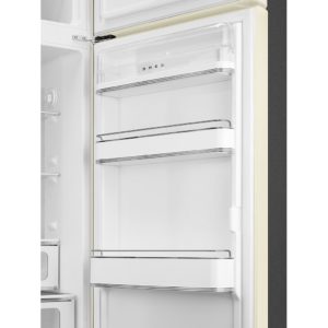 Smeg FAB30RCR5UK 60cm 50s Style Right Hand Hinge Freezer over Fridge, Cream - Image 4