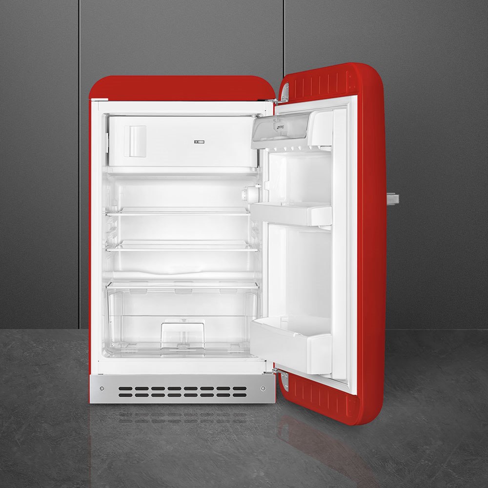 Smeg FAB10RRD5 55cm Fridge with Icebox Right Hand Hinge, Red - Image 2