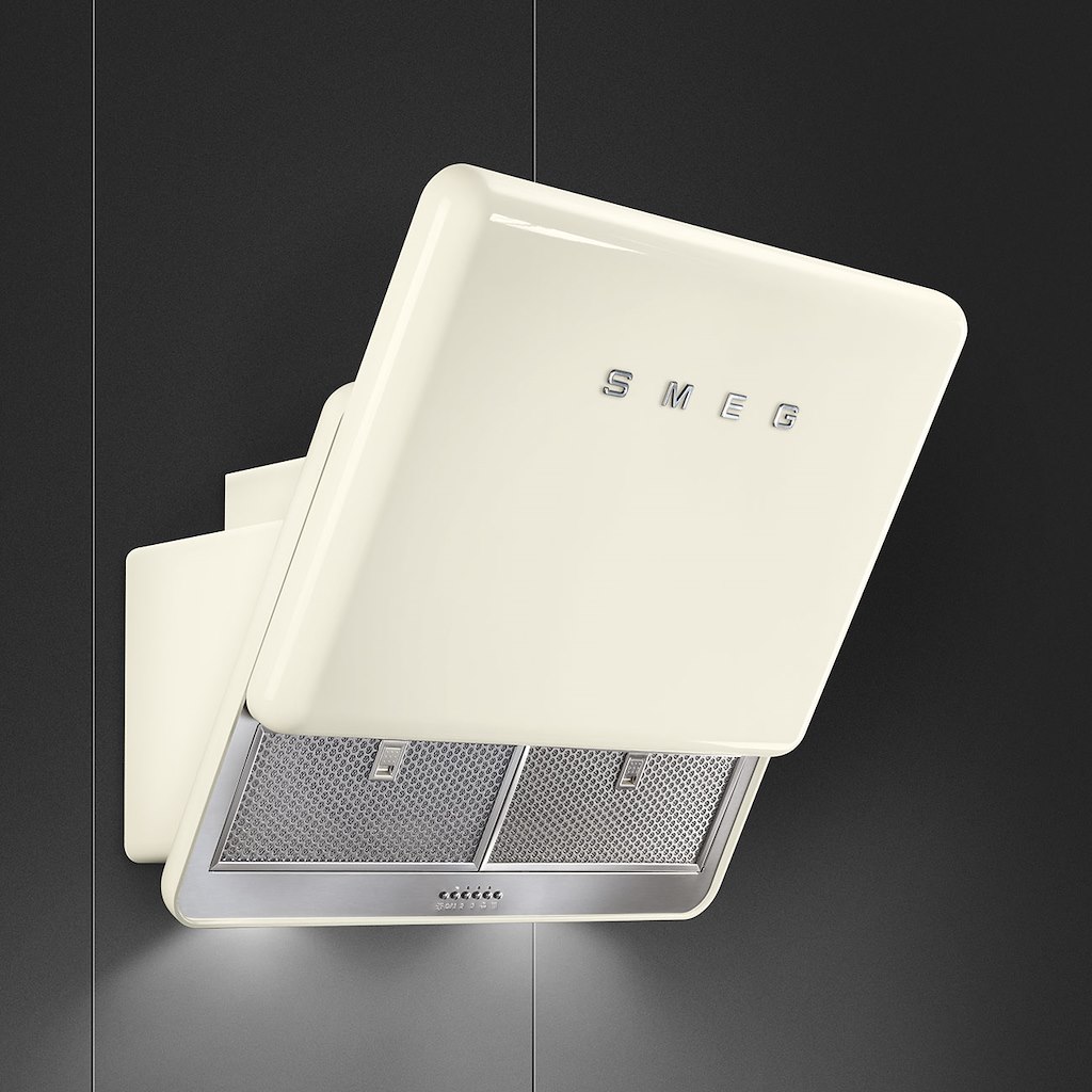 Smeg KFAB75CR 75cm 50s Style Retro Angled Hood, Cream - Image 5