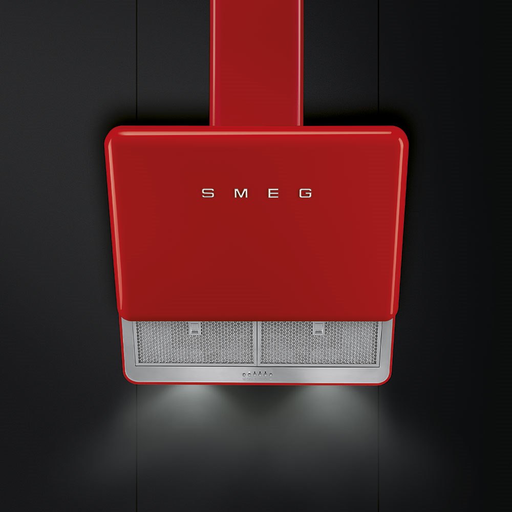 Smeg KFAB75CR 75cm 50s Style Retro Angled Hood, Cream - Image 6