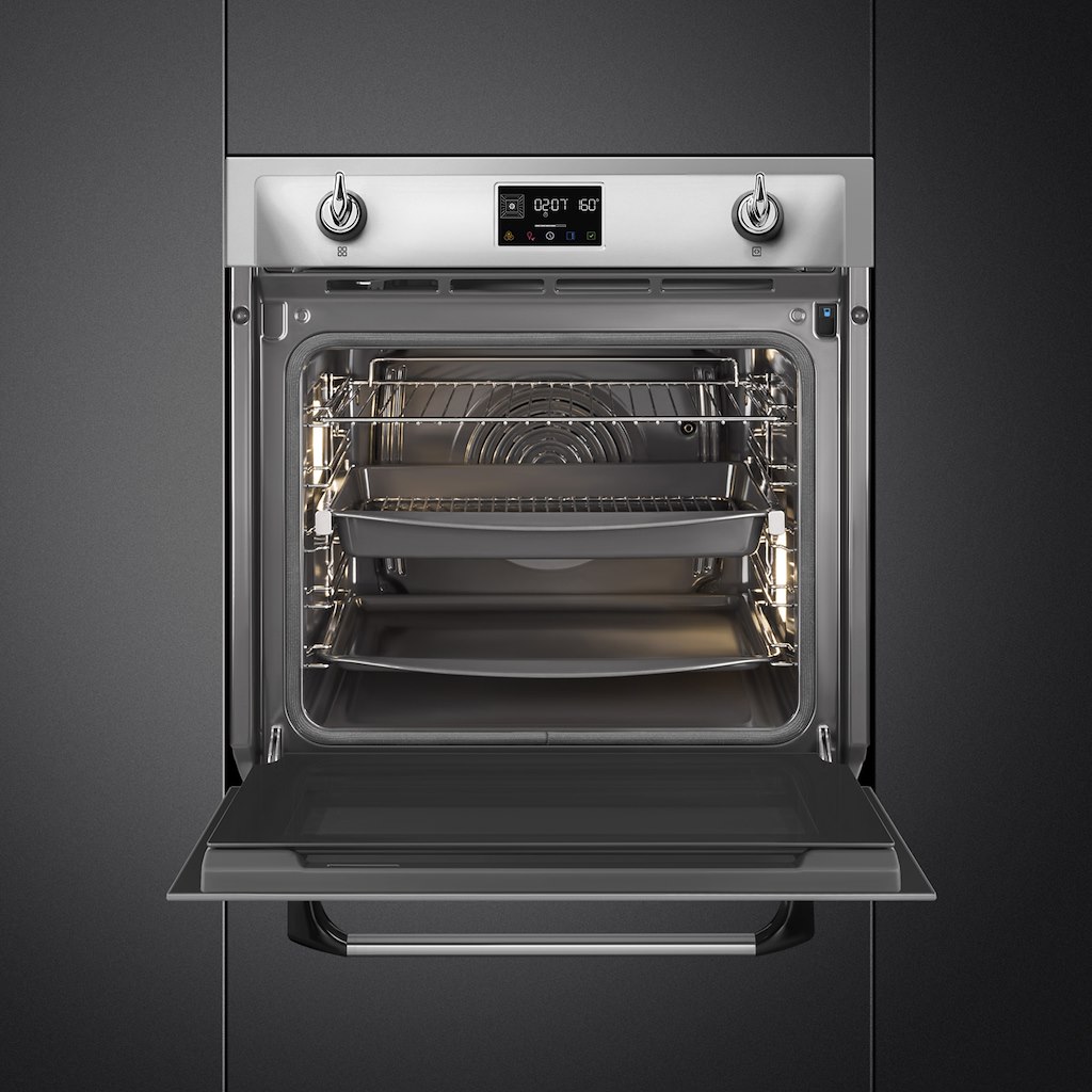 Smeg SOP6902S2PX 60cm Victoria Pyrolytic SteamOne Single Oven, Stainless Steel - Image 3