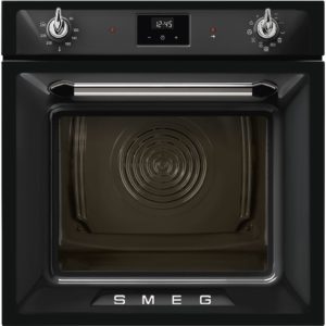 Smeg SOP6900TN 60cm Victoria Pyrolytic Single Oven, Black