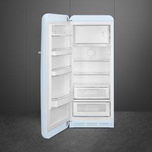 Smeg FAB28LPB5UK 60cm 50s Style Left Hand Hinge Fridge with Icebox, Pastel Blue - Image 2