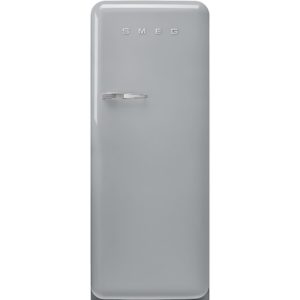 Smeg FAB28RSV5UK Retro Tall Fridge with Ice Box - Silver