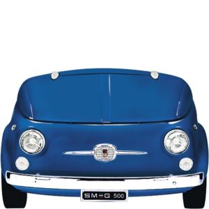 Smeg SMEG500BL 50s Retro Style FIAT 500 Refrigerator, Blue