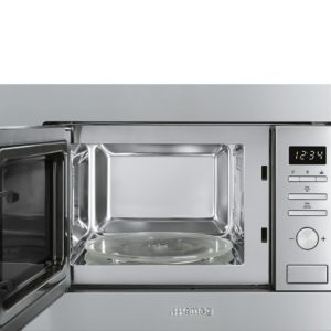 Smeg FMI020X 20 Litre Built-In Microwave with Grill in Stainless Steel - Image 2