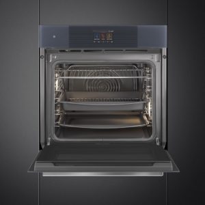 Smeg SOP6104TPG 60cm Linea Pyrolytic Single Oven, Neptune Grey - Image 4