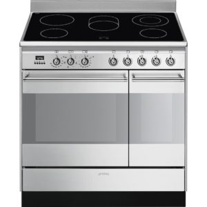 Smeg SUK92CMX9 90cm Concert Electric Range Cooker, Stainless Steel