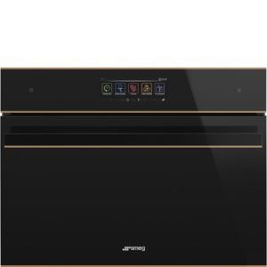 Smeg SF4606WMCNR Combi-Microwave Oven, Black