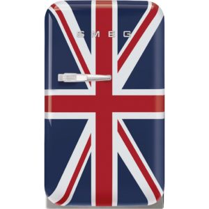 Smeg FAB5RDUJ5 40cm 50s Style Small Left Hand Hinge Minibar, Union Jack