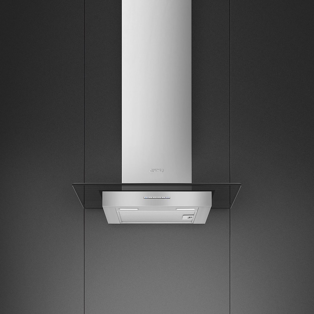 Smeg KBT600VE 60cm Chimney Hood, Stainless Steel & Glass - Image 2