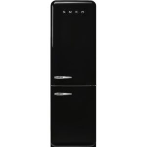 Smeg FAB32RBL5UK 60cm 50s Style Right Hand Hinge Fridge Freezer, Black