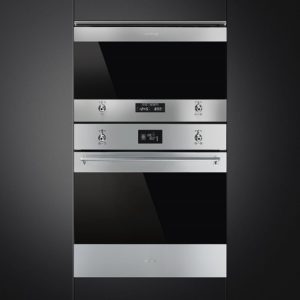 Smeg MP322X1 Classic 22 Litre Built In Microwave with Grill in Stainless Steel - Image 2