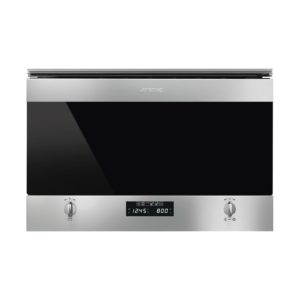 Smeg MP322X1 Classic 22 Litre Built In Microwave with Grill in Stainless Steel - Image 3