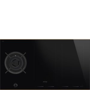 Smeg PM6954R 90cm Dolce Stil Novo Mixed Fuel Hob with Copper Trim Auto Vent - Image 2