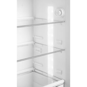 Smeg FAB30LCR5UK 60cm 50s Style Left Hand Hinge Freezer over Fridge, Cream - Image 2