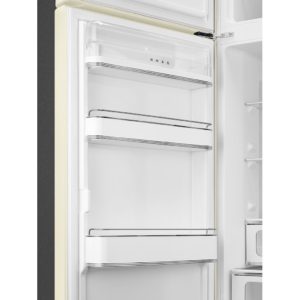 Smeg FAB30LCR5UK 60cm 50s Style Left Hand Hinge Freezer over Fridge, Cream - Image 4