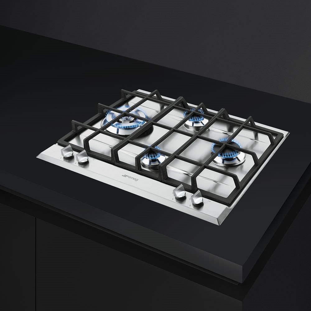 Smeg P261XGH 60cm Cucina Gas Hob, Stainless Steel - Image 2