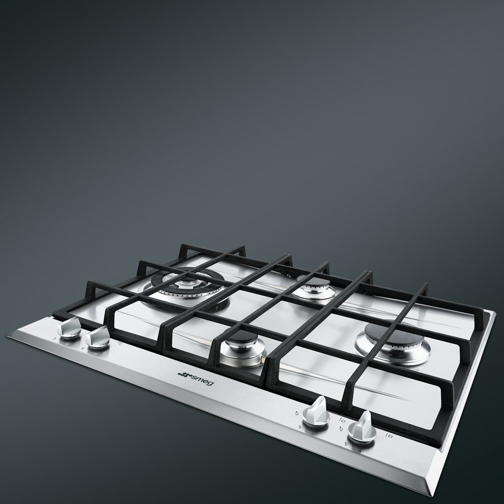 Smeg P261XGH 60cm Cucina Gas Hob, Stainless Steel - Image 3
