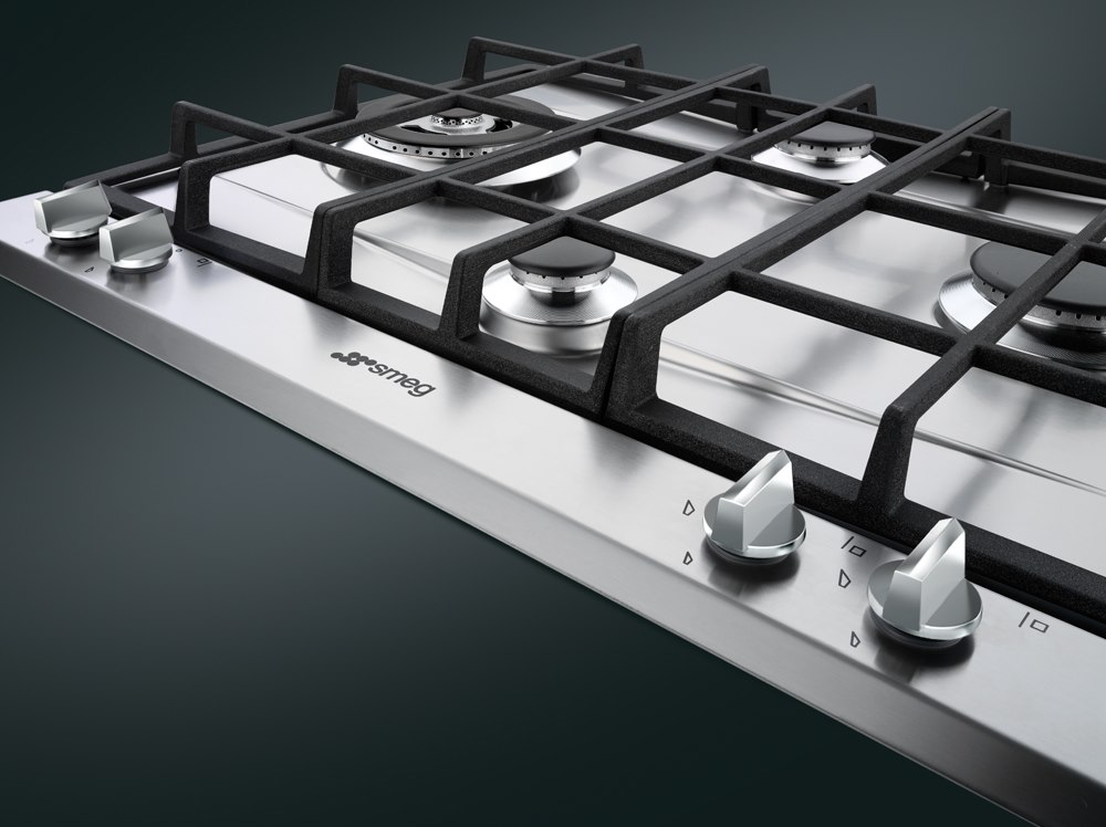 Smeg P261XGH 60cm Cucina Gas Hob, Stainless Steel - Image 4