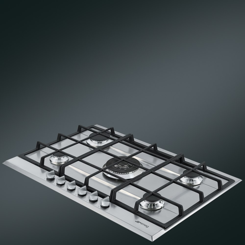 Smeg P272XGH 75cm Cucina Gas Hob, Stainless Steel - Image 3
