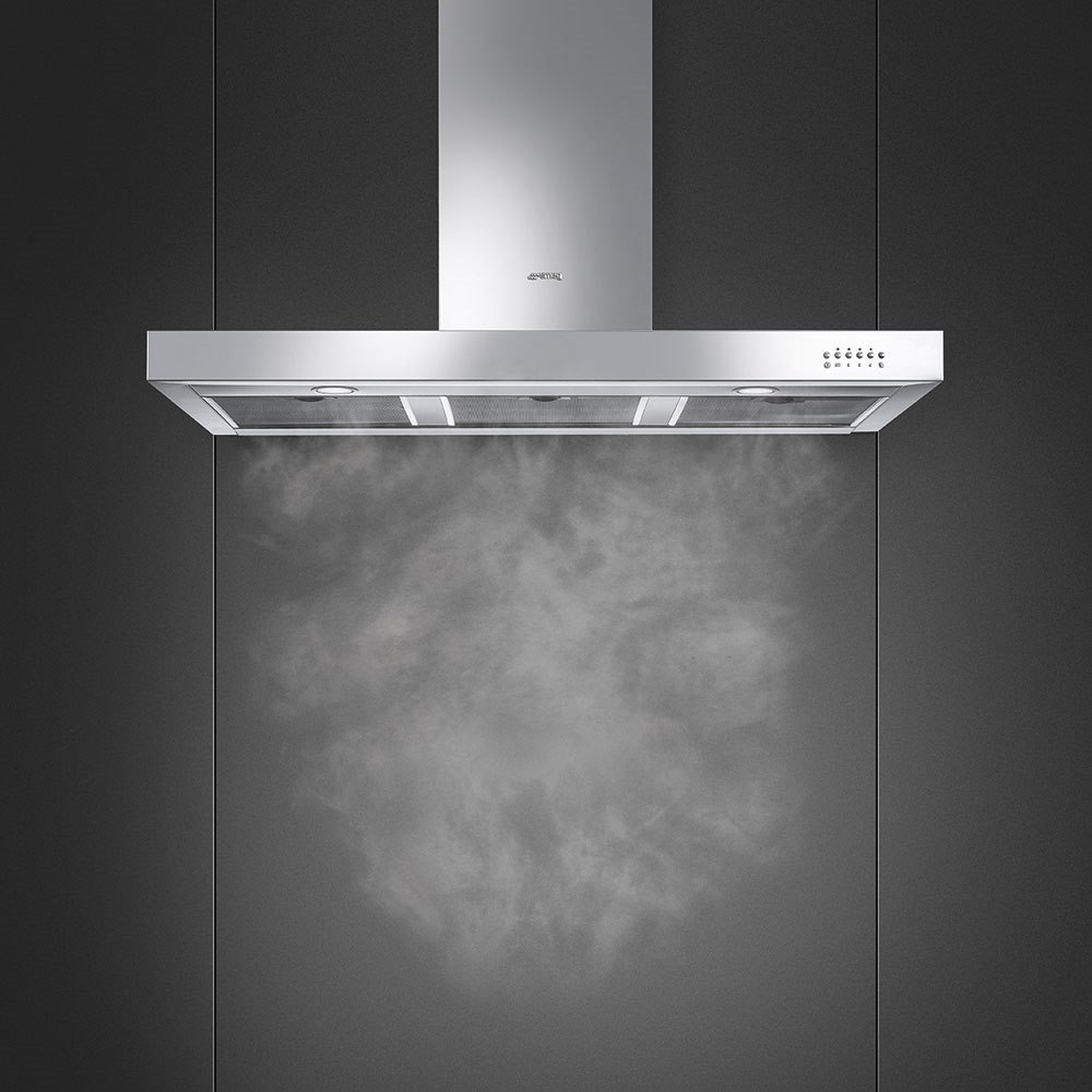 Smeg KS110XE 110cm Symphony Chimney Hood, Stainless Steel - Image 2