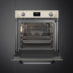 Smeg SOP6900TP 60cm Victoria Pyrolytic Single Oven, Cream - Image 3