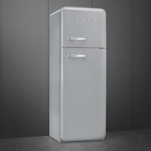 Smeg FAB30RSV5 60cm 50s Style Right Hand Hinge Freezer over Fridge, Silver - Image 3