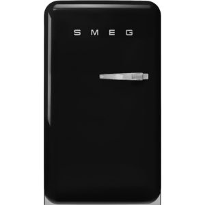 Smeg FAB10LBL5 55cm Fridge with Icebox Left Hand Hinge, Black