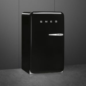 Smeg FAB10LBL5 55cm Fridge with Icebox Left Hand Hinge, Black - Image 3