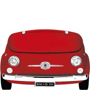 Smeg SMEG500R 50s Retro Style FIAT 500 Refrigerator, Red