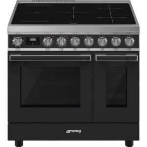 Smeg CPF92IMA 90cm Portofino Electric Range Cooker, Anthracite