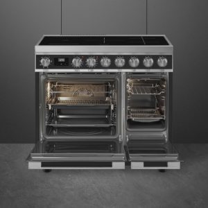 Smeg CPF92IMA 90cm Portofino Electric Range Cooker, Anthracite - Image 2