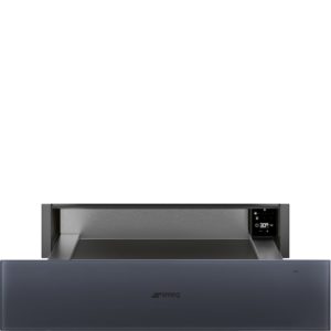 Smeg CPRT115G 15cm Height Linea Warming Drawer, Neptune Grey