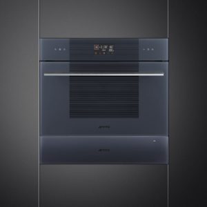 Smeg CPRT115G 15cm Height Linea Warming Drawer, Neptune Grey - Image 2