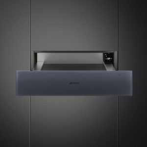 Smeg CPRT115G 15cm Height Linea Warming Drawer, Neptune Grey - Image 3