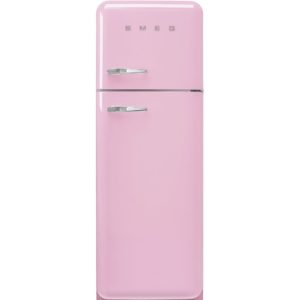 Smeg FAB30RPK5 60cm 50s Style Right Hand Hinge Freezer over Fridge, Pink