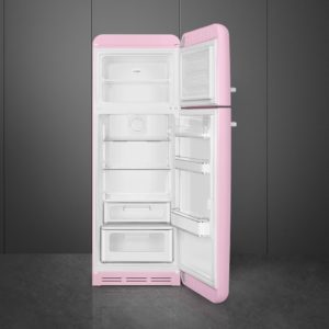 Smeg FAB30RPK5 60cm 50s Style Right Hand Hinge Freezer over Fridge, Pink - Image 6