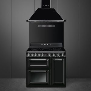 Smeg TR93IBL2 90cm Victoria Electric Range Cooker, Black - Image 2