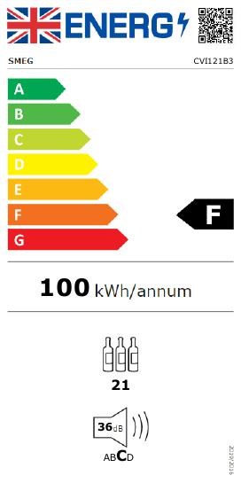 Smeg CVI121B3 45cm Linea Integrated Wine Cooler - Image 6