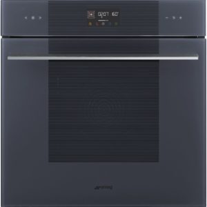 Smeg SOP6102TG 60cm Linea Pyrolytic Single Oven, Neptune Grey