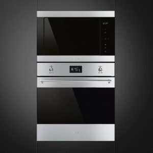 Smeg FMI325X Classic 25 Litre Built In Microwave with Grill in Stainless Steel - Image 4