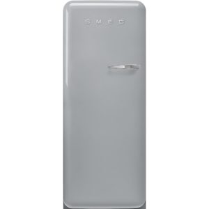 Smeg FAB28LSV5 60cm 50s Style Left Hand Hinge Fridge with Icebox, Silver