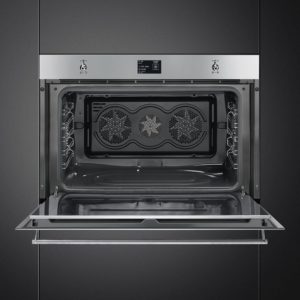 Smeg SFP9395X1 90cm Classic Pyrolytic Single Oven, Stainless Steel - Image 3